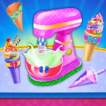 ice cream cone cupcake maker android application logo